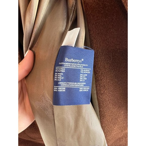 Authentic Vintage Burberrys of London Alpaca Wool Swing Coat Woman's Size 12 - Picture 11 of 16